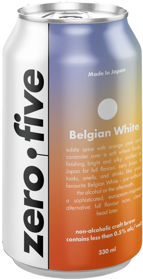 Zero Dot Five Belgian White can