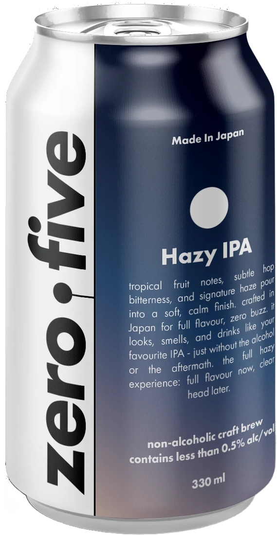 Zero Dot Five Hazy IPA can