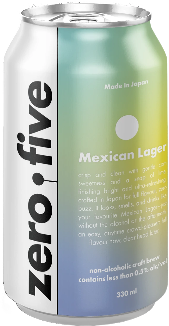 Zero Dot Five Mexican Lager can