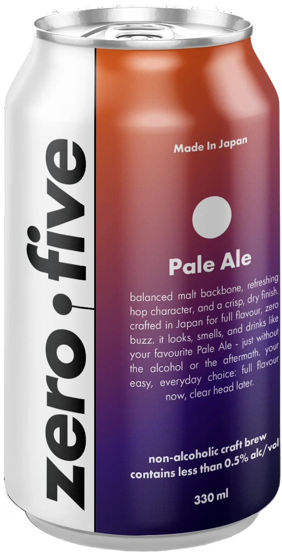Zero Dot Five Pale Ale can